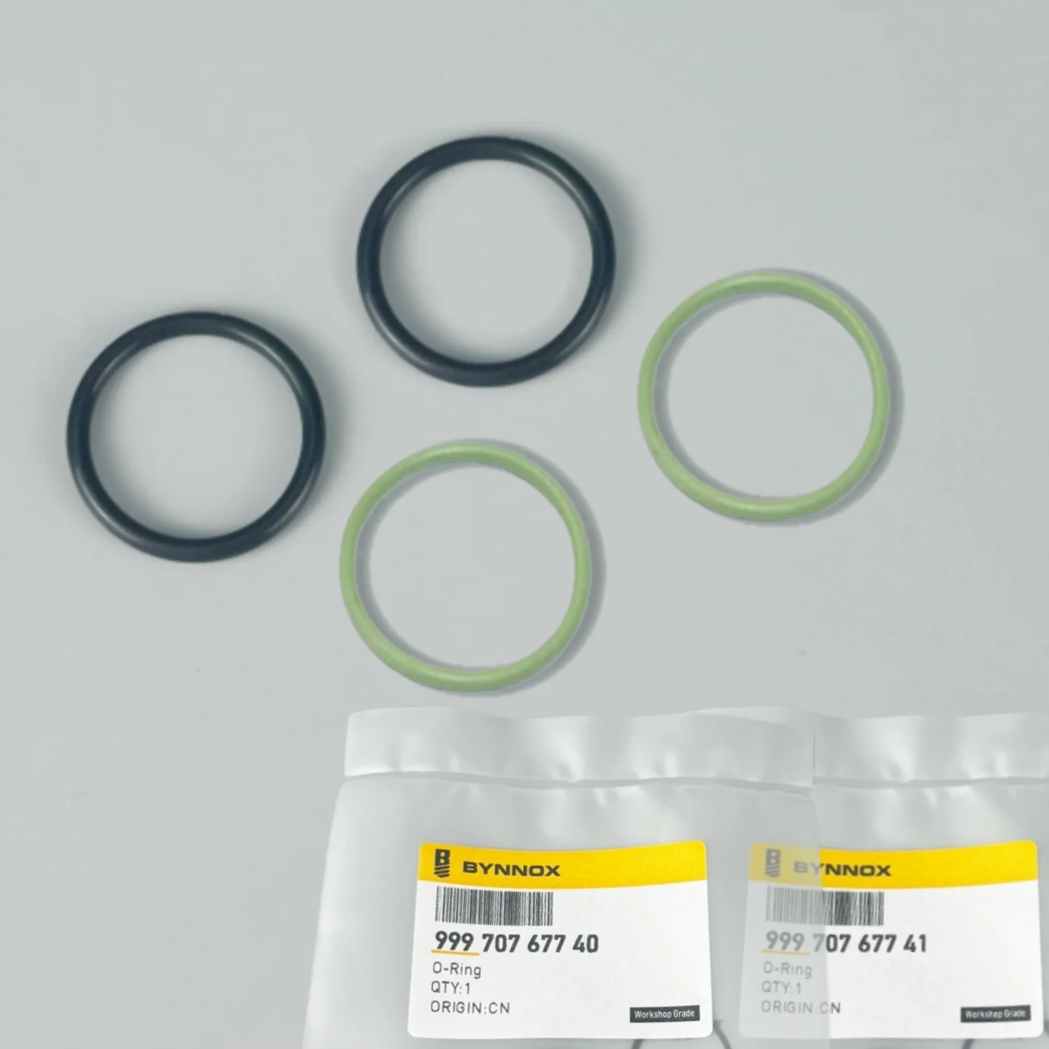 99970767741 99970767740 Engine O-Ring Kit 4PCS 22.5×2.5 FKM Rubber Black & Green for Porsche Cayenne Panamera Macan