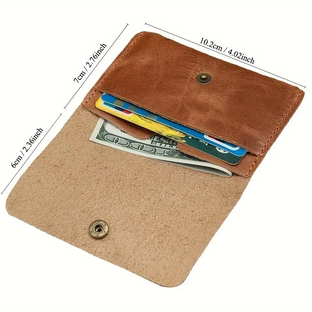 Wallet Credit card holder package Card Genuine Leather Men Wallet Leather Simple Head Leather Retro Leisure Wallet