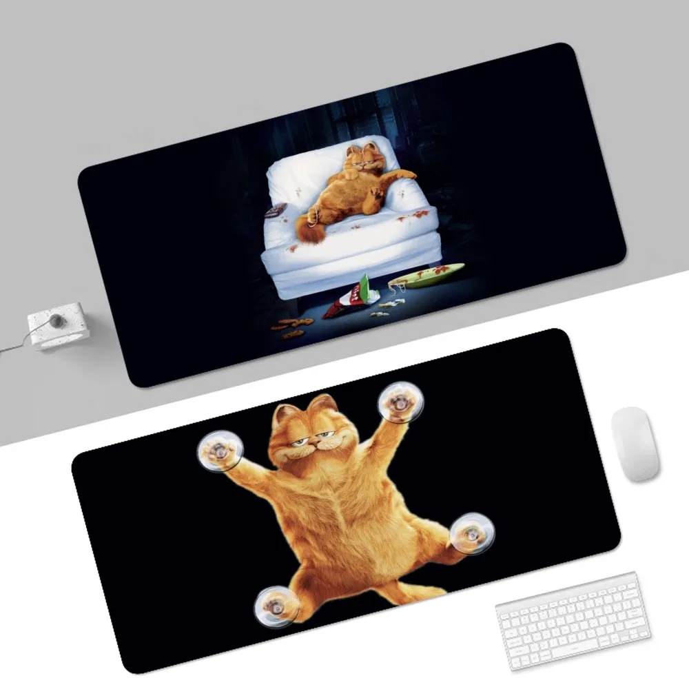 G-GARFIELDS Mousepad 80x30cm XL Lockedge Office Computer Desk Mat Table Keyboard Big Mouse Pad Laptop Cushion  Girls Bedroom