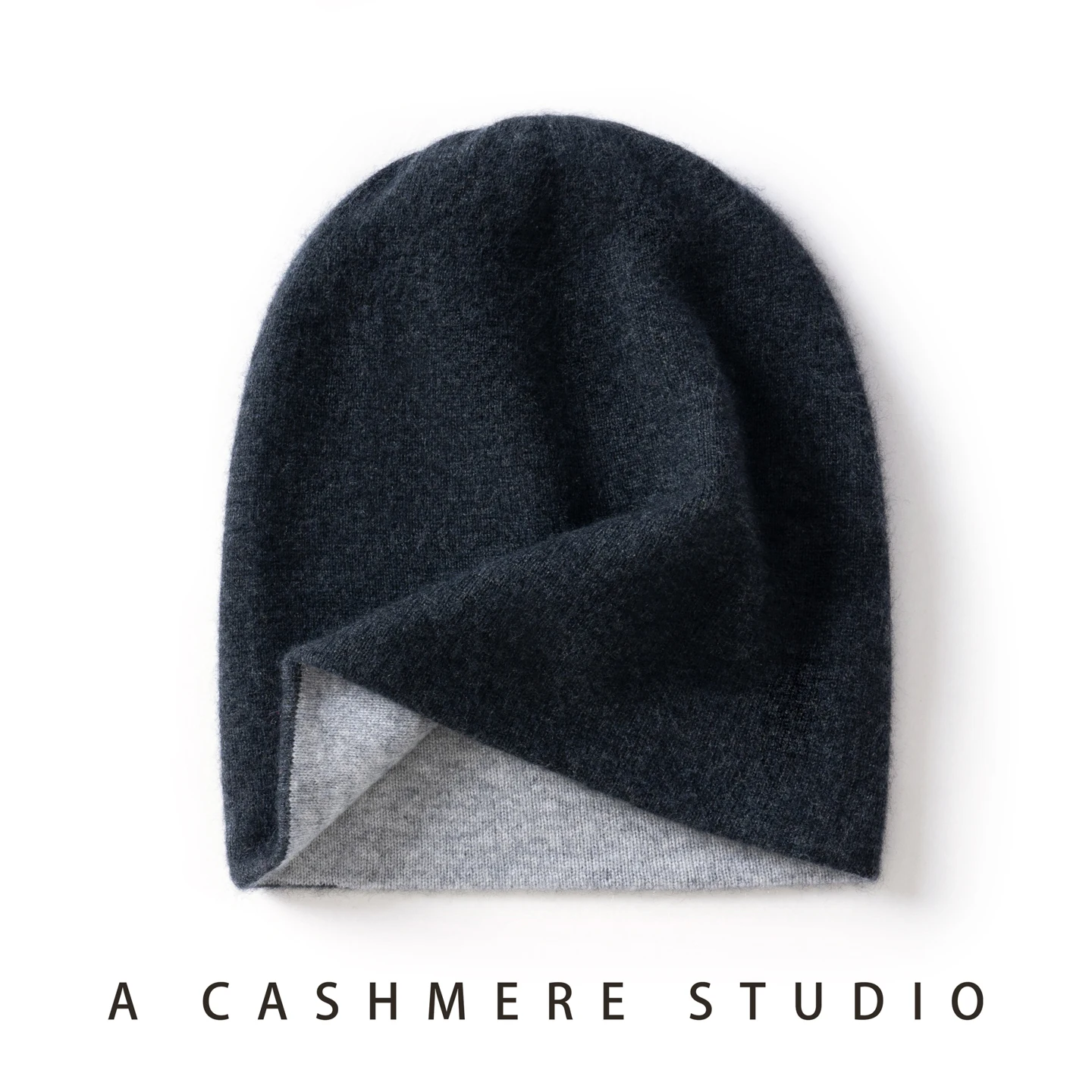 High Quality Pure Cashmere Hat for Men and Women Winter Double Layer Thicken Knitted Skullies Beanies Caps Female Outdoor Hats
