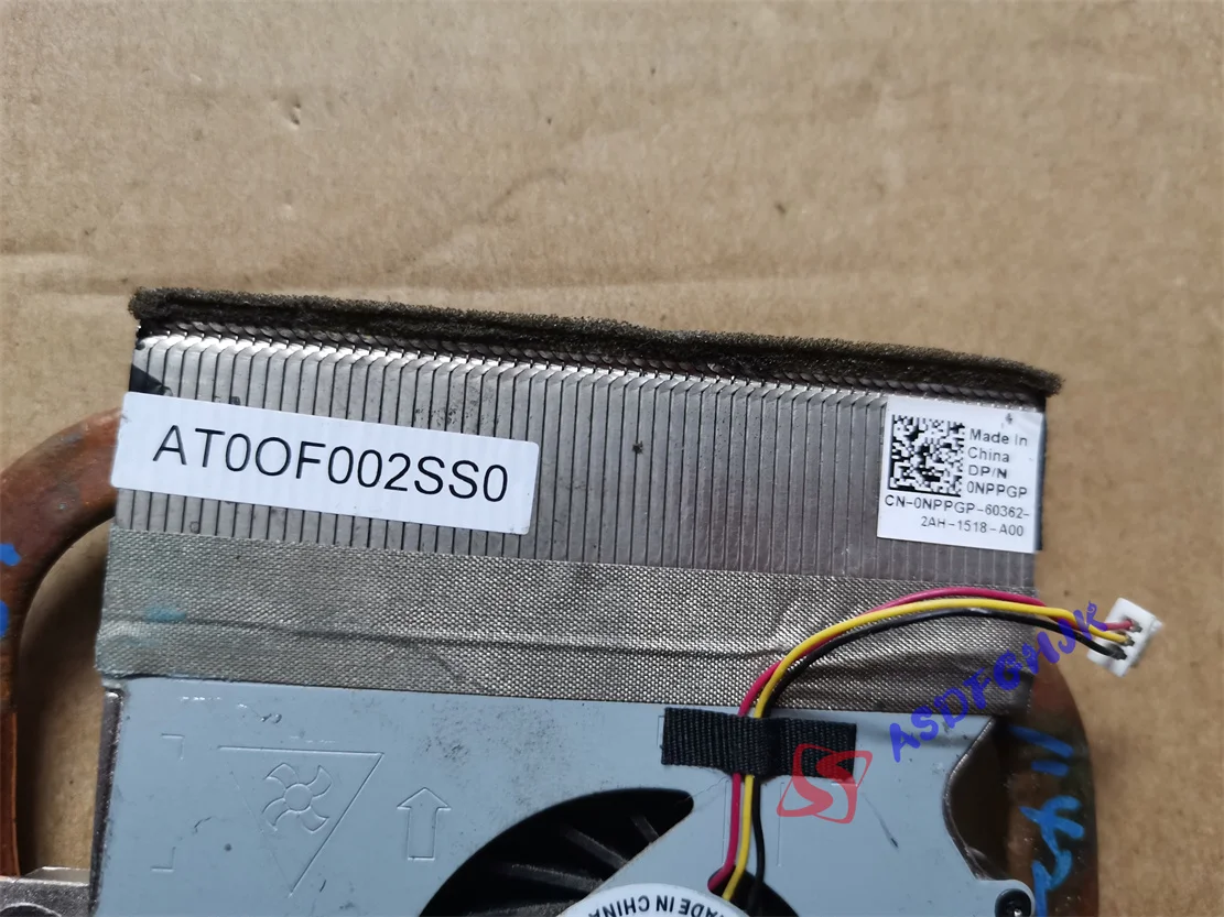 Genuine NPPGP 0NPPGP for DELL INSPIRON 7520 5520 Cpu Cooling fan Heatsink Assembly Radiator Cooler Works  fully tested