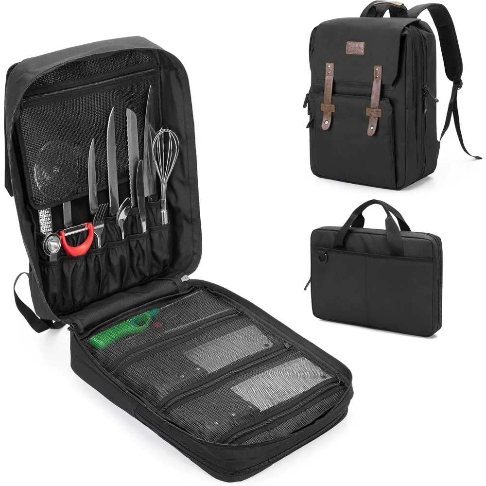 

Chef's Backpack and Knife Bag with Lock Feature, Multi-Purpose Utensil Carrier