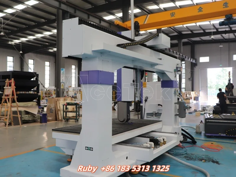Atc Cnc 라우터 기계 1212 1325 1530 Atc Cnc 라우터 지난 AccTek 뜨거운 판매 알루미늄 Mdf 목재 아크릴 Cnc 5 축 Cnc 조각사