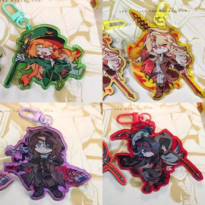 LLavero de la empresa Limbus, llavero de personaje Don Quijote, bolso de coche, colgante exquisito acrílico, regalo de cumpleaños para amigo, accesorios de Cosplay