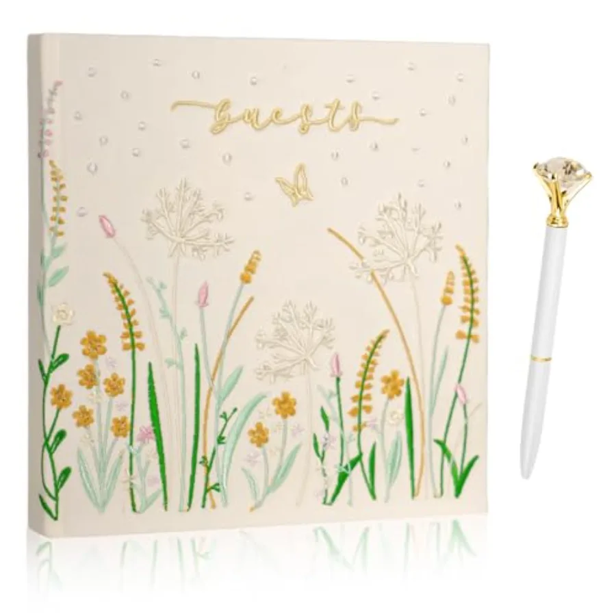 

Вышитая книга для гостей на свадьбу — идеальная книга для гостей в стиле Polaroid для свадебных торжеств, дней рождения, детских праздников и особых мероприятий.