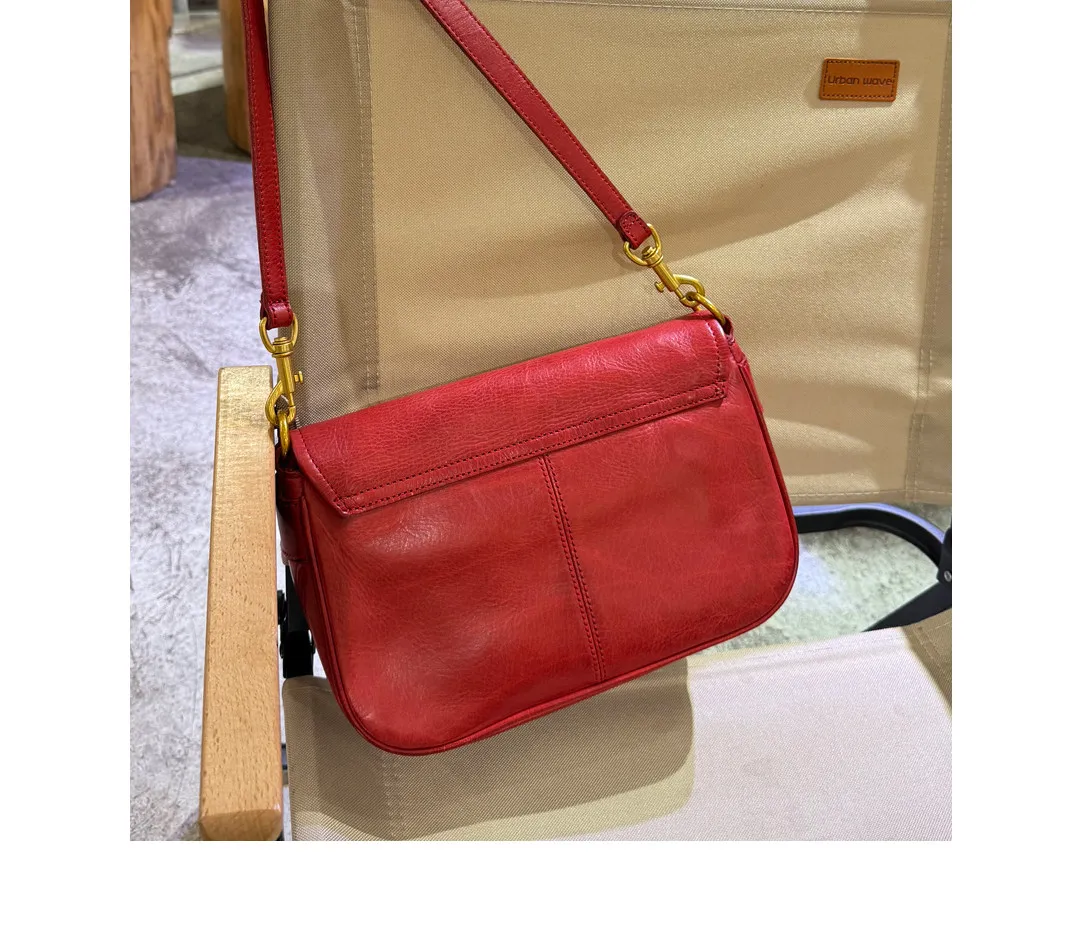 PNDME Mode Vintage Hochwertige Echtleder Damen Schultertasche Casual Reise Party Handgefertigte Rindsleder Umhängetasche – Detail 13