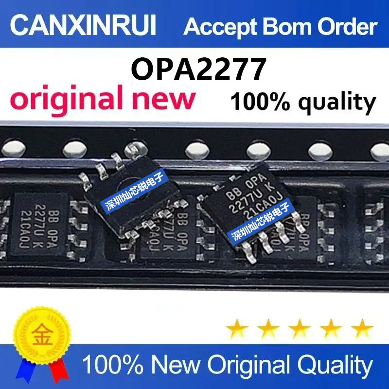 (5-100pieces)Brand New Original OPA2277 OPA2277UA SMD SOP-8 Operational Amplifier IC