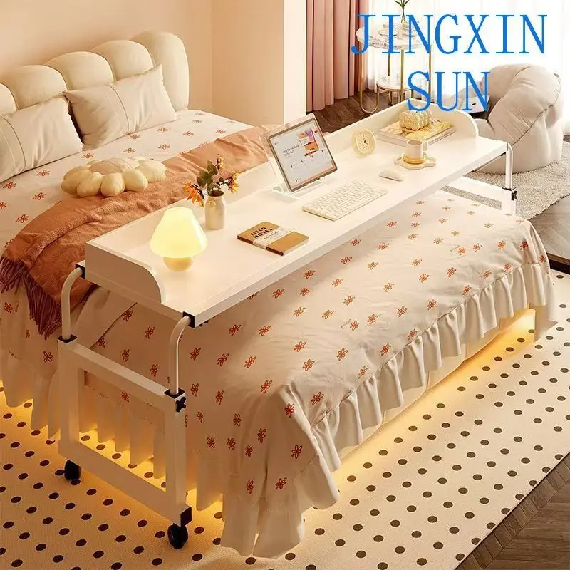 Factory direct sales camping bed double desktop computer laptop computer table mobile lifting cross nursing table