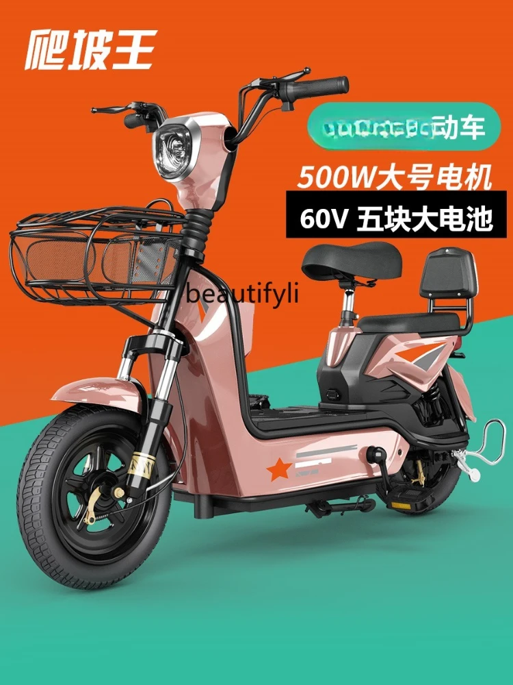 Electric Car 60V 48 High Power Two-Wheel Battery Car Small Electric Bicycle