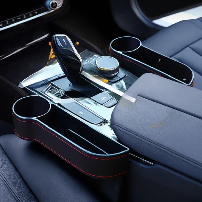 Nowy Organizer do Samochodu na Szczelinę Siedzenia, Wielofunkcyjna Kieszeń, Schowek na Kubki, Organizer na Telefon, Butelki i Kubki, Akcesoria Samochodowe
