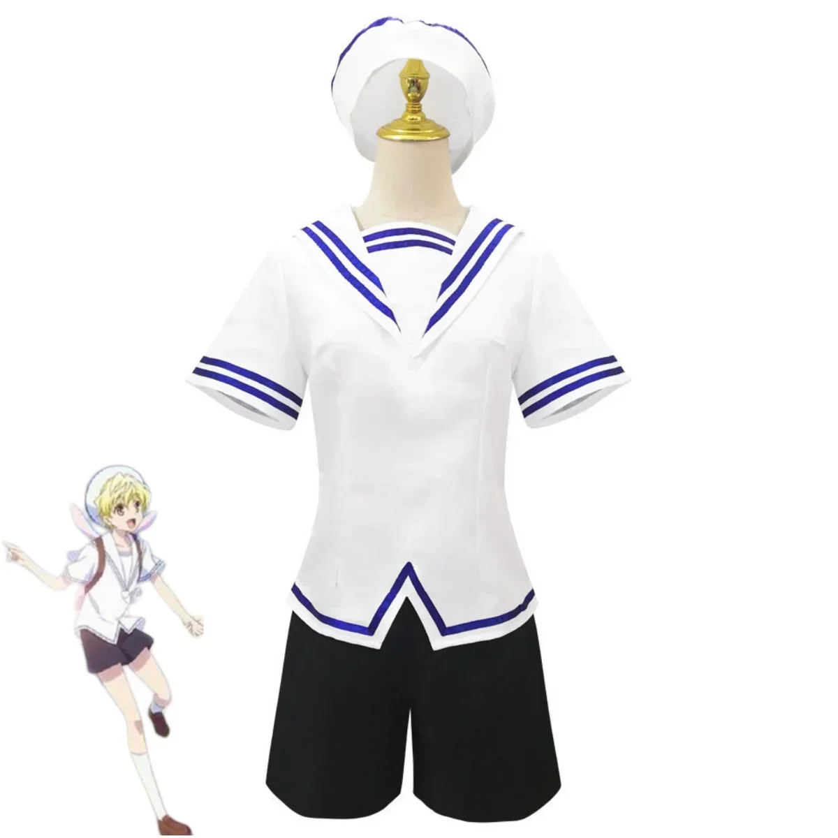 Anime Fruits Basket Soma Momiji Cosplay Costume, Japanese JK School Uniforms, Jupe Hat, Femme Adulte, Kawaii Campus Sailor imbibé