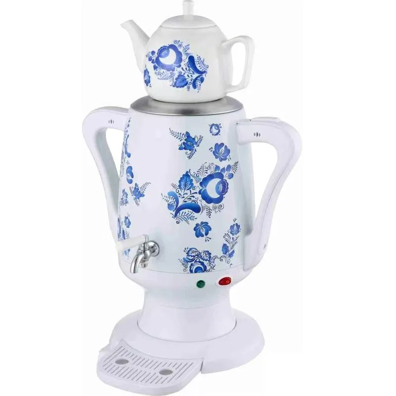 4L Electric Stainless Steel Persian Turkish Teapot Russian Style Tea MakerGoods in stock