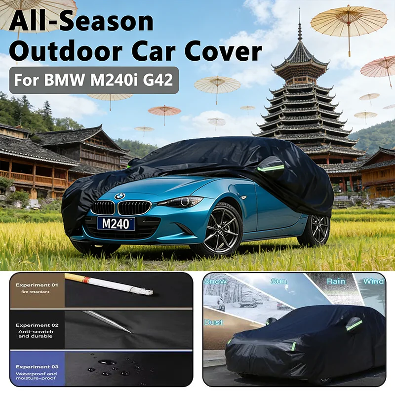 

Car covers for BMW M240i G42 Outdoor Protection Full Car Covers Snow Cover Sunshade Waterproof Dustproof Exterior