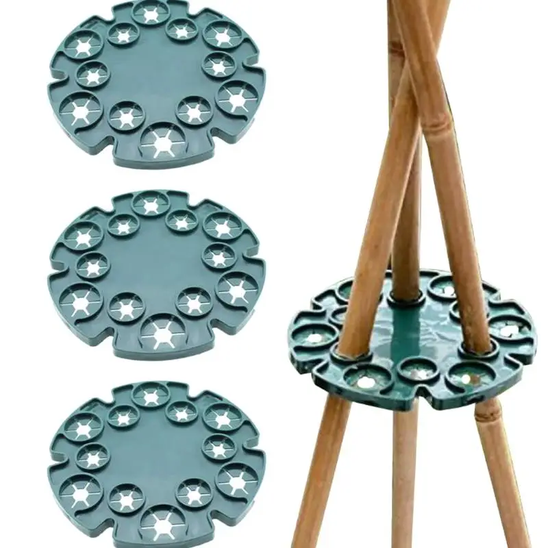 New Garden Trellis Plastic Plant Sweet Pea Vine Pole Support Stake Connector Bamboo Cane Holder Balcony Fixing Bracket