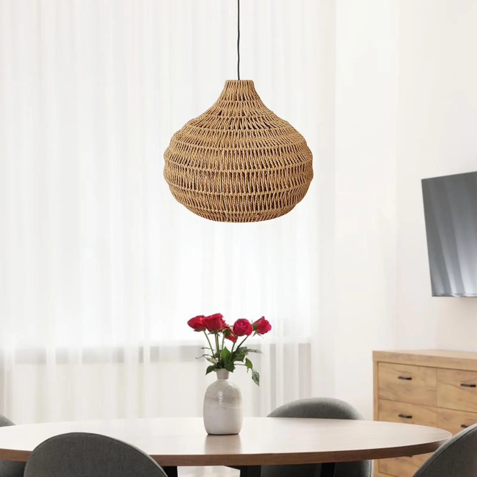 

Lamp Shade Stylish Lamp Cage Hanging Light Cover Handmade Pendant Light Cage Multiuse for Hotel Restaurant Living Room Home Cafe