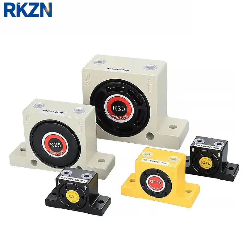 GT Series Pneumatic Turbine Vibrator Gear Type GT4 GT8 GT10 GT13 GT16 GT20 GT30 Industrial Air Vibrator for Material Hopper Silo