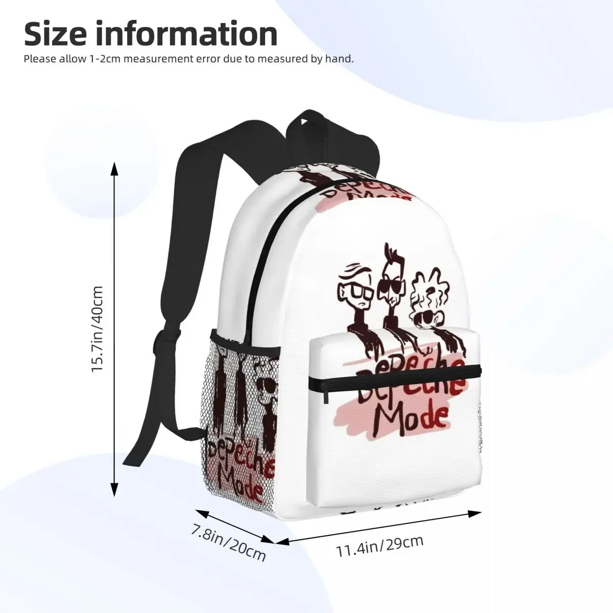 Custom Bag Depeche Cool Mode Music Violator Student Backpack School Bag Hiking Travel Daypack For Boys Girls Fashion Bookbag Sho