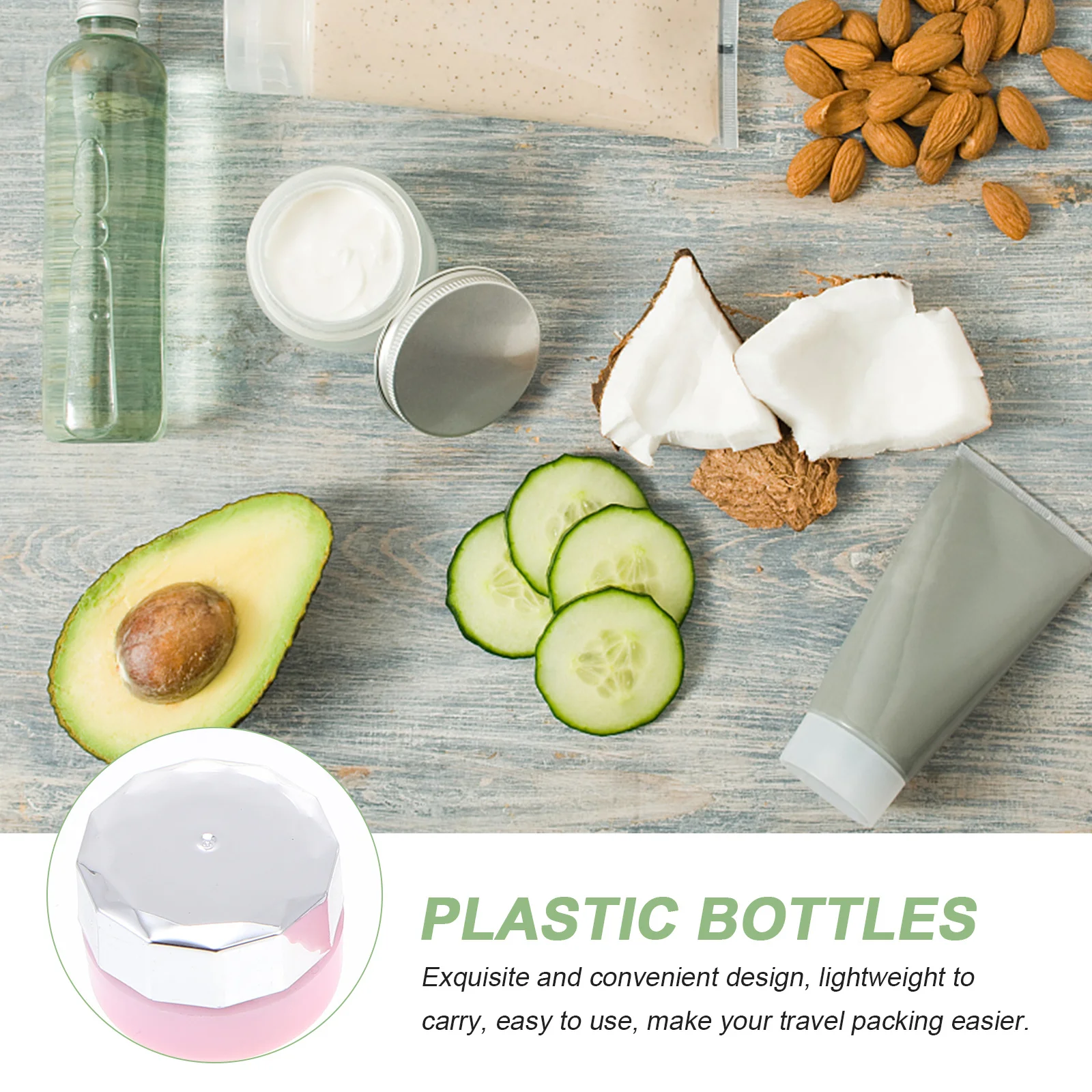 4 Uds botellas de esmalte de uñas Mini contenedores vacíos tapa de tornillo a prueba de fugas frascos de viaje portátiles botellas de esmalte de uñas