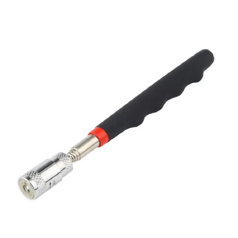 Magnetic retractable suction rod with LED light, telescopic strong suction iron rod, magnetic suction rod pickup