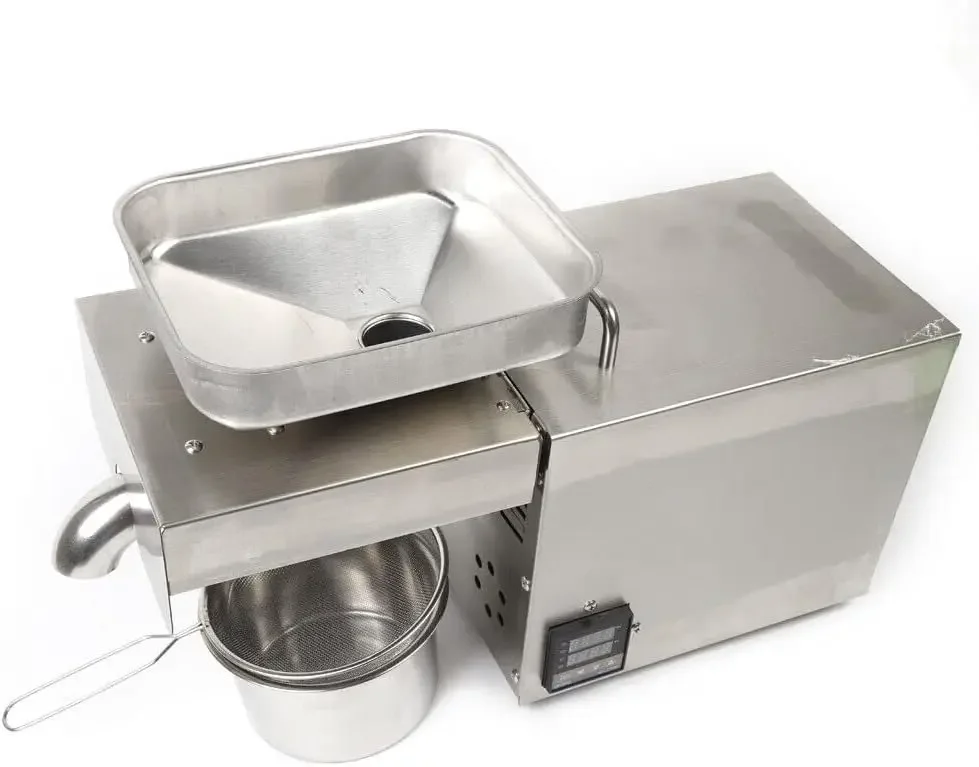 Press Machine, 1500W Electric Presser, Hot Cold Press Machine, Stainless Steel Oil Extractor, Intelligent Oil Temper