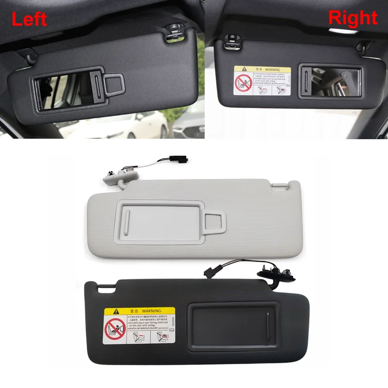 5GG857551 5GG857552 For VW Golf 7 MK7 2013-2021 Black Grey Front Sun Visor Panel With Makeup Mirror Sunshield 5GG 857 551