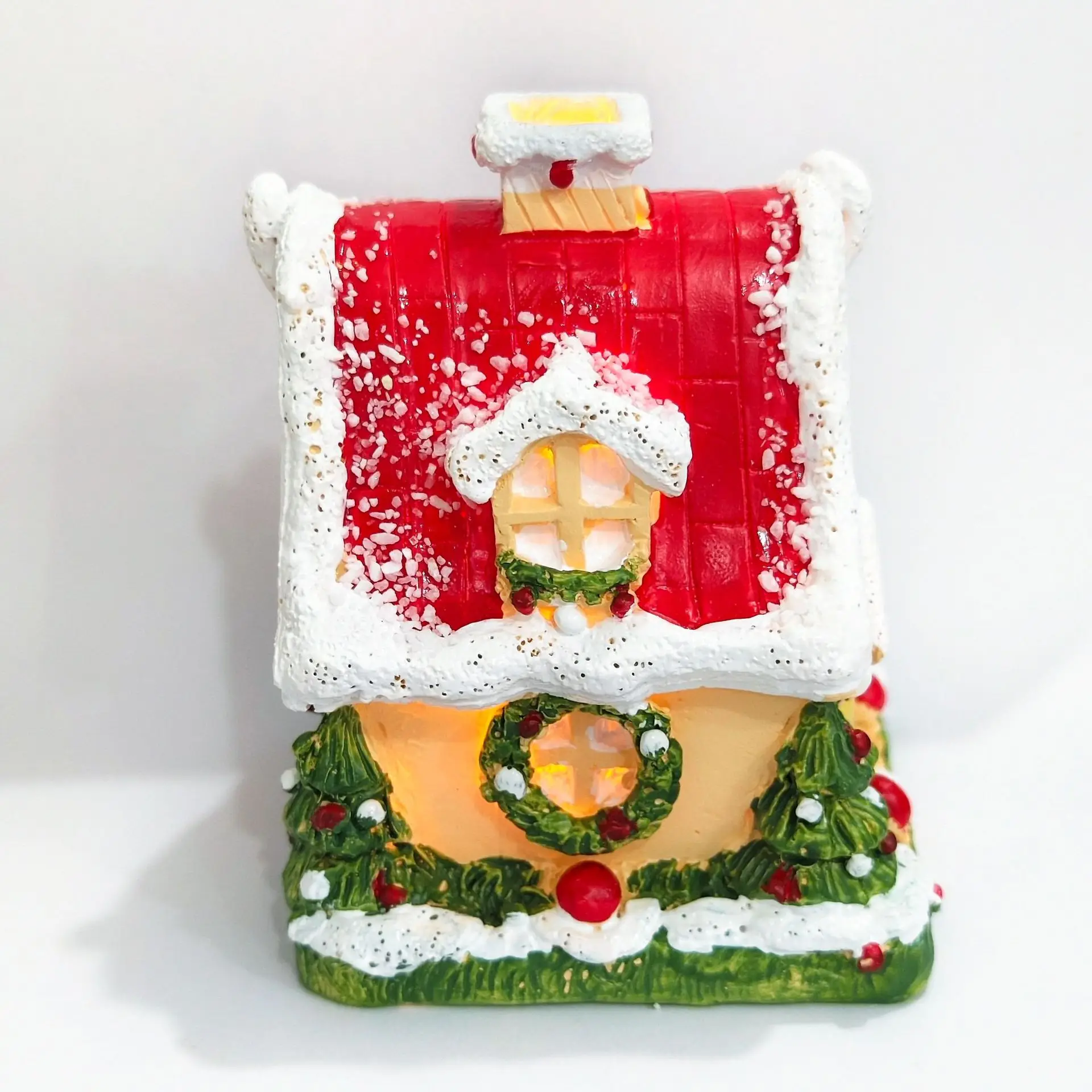 

New Creative Resin Night Light, Snowy Night Cottage Design, Craftsmanship, Desktop Decoration, Christmas Theme Lighting Artwork