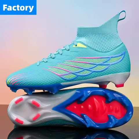 Men Professional Football Shoes Society Cleats Soccer Shoes Original Indoor Football Field Boots Grass Training TF/FG Sneaker