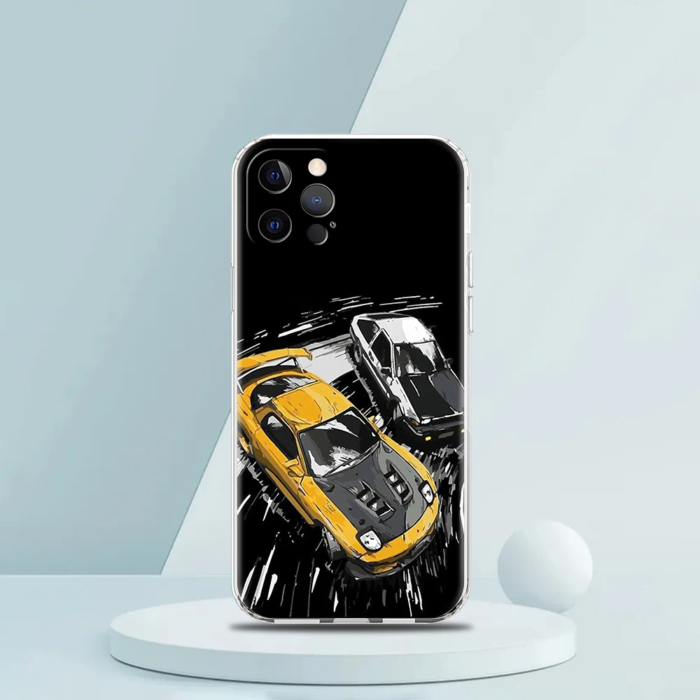 JDM Type R Civic Sport Car Phone Case For iPhone 15 14 13 12 Mini 11 Pro Max XS X XR 7 8 Plus Clear Shockproof Silicone Cover