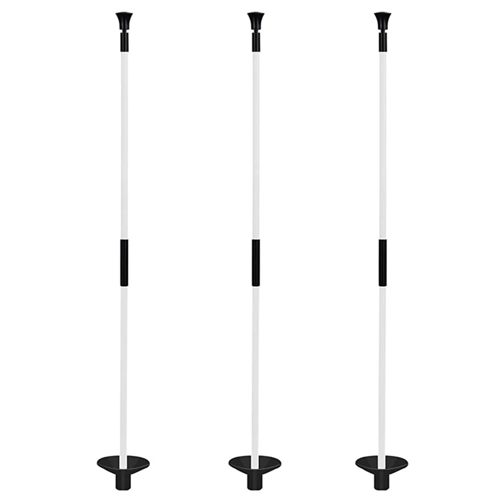 Golf Flag Portable Detachable Two-Section Flagpole Practice Hole Cup for Putting Green