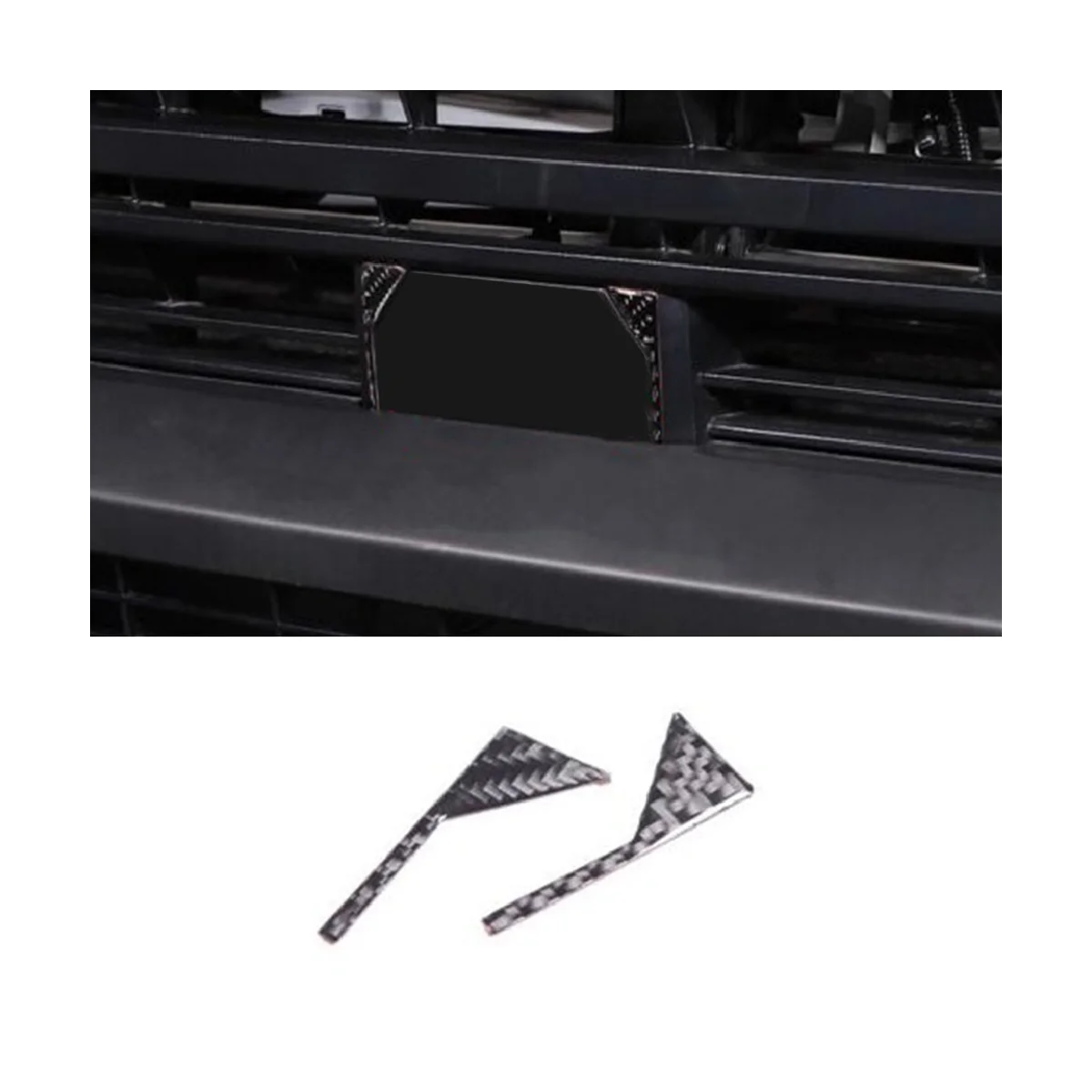 For 2022-2023 Front Tow Hook Sticker Real Carbon Fiber Soft