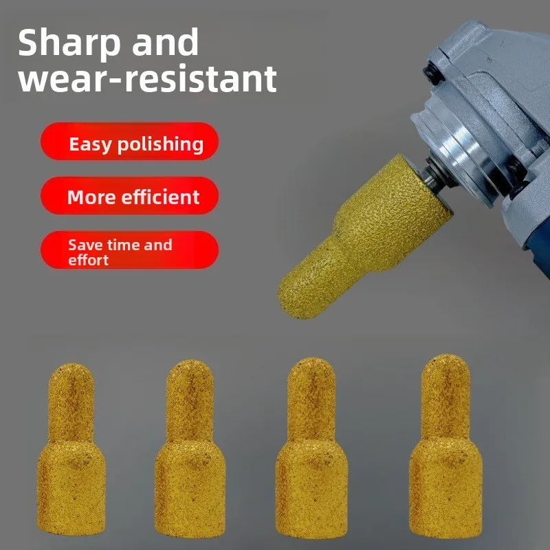 Back Splash Grinding Wheel for Quartz Stone Countertop, Arc Grinding Head for Angle Grinder