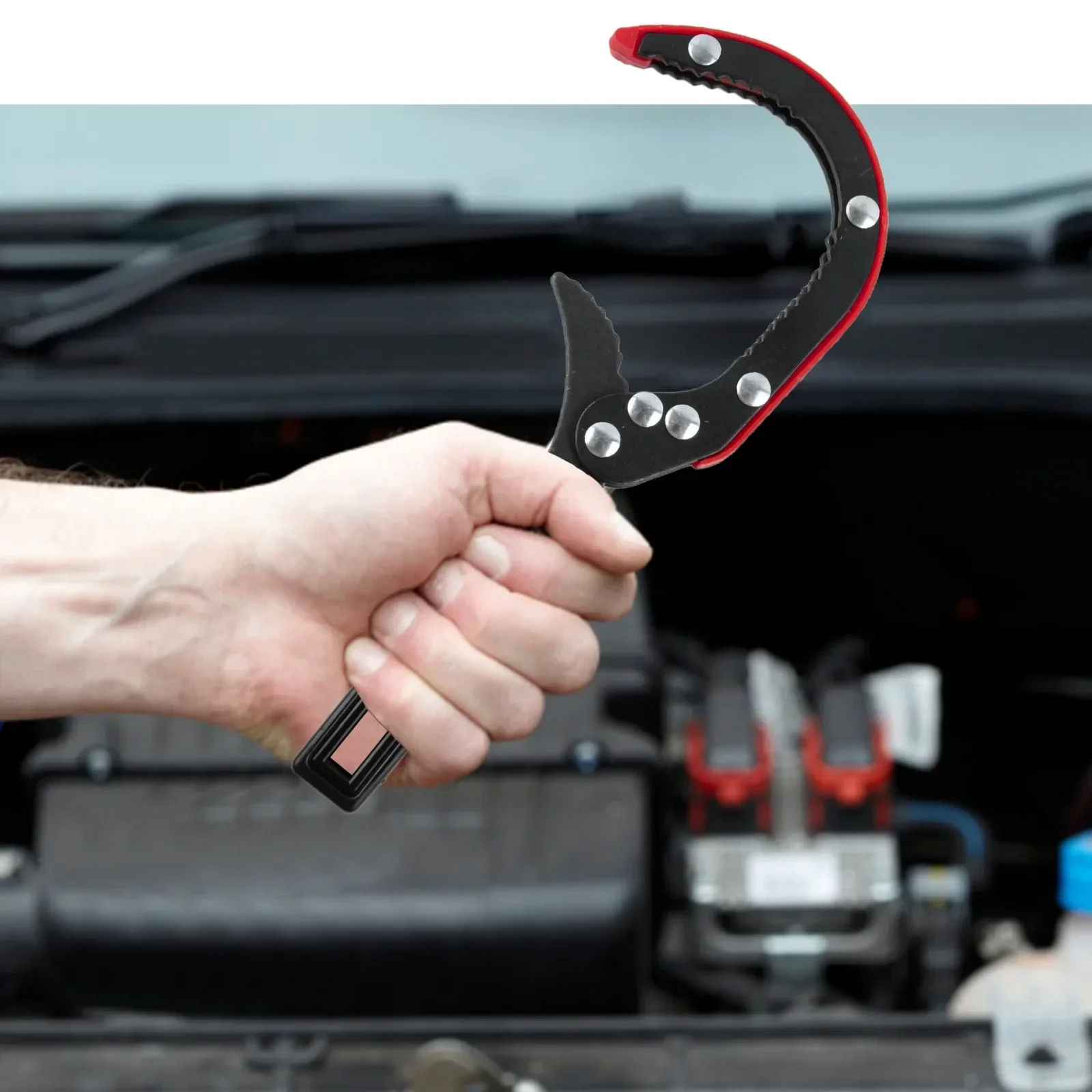 

Heavy-Duty Applications Magnetic Filter Lid Spanner Rust-Resistant Tool For Heavy-duty Tasks Automotive Tool Black