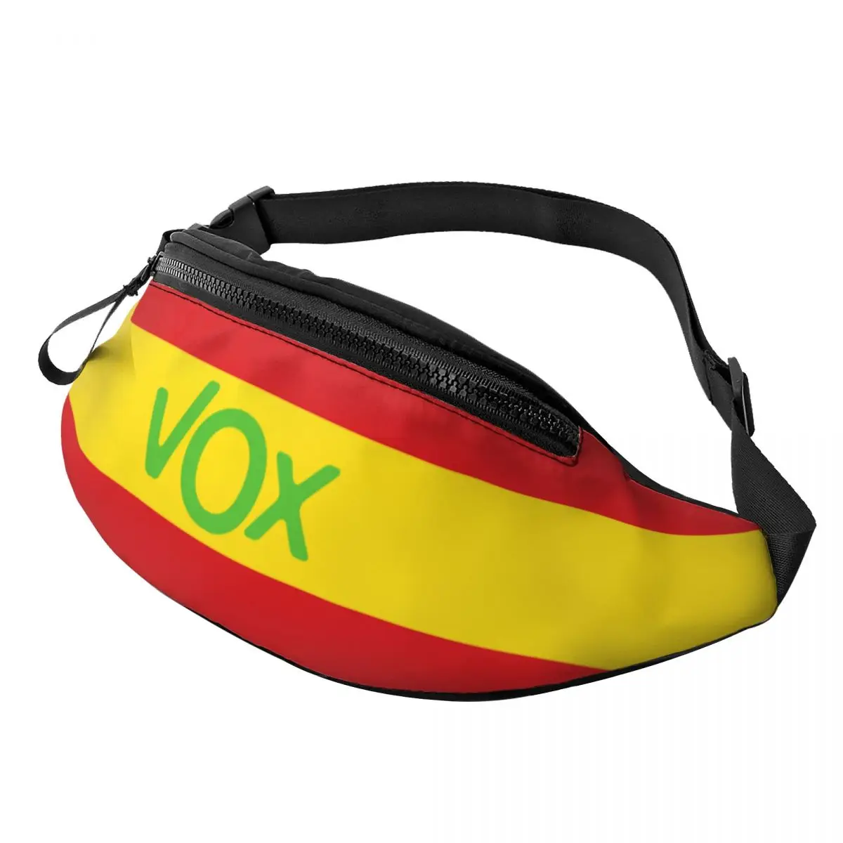 Moda spagna bandiera Vox marsupio uomo donna spagnolo partito politico Crossbody marsupio per viaggi ciclismo telefono Money Pouch