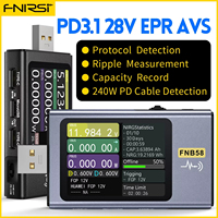 FNIRSI FNB58 USB Tester Voltmeter Ammeter TYPE-C Fast Charge Detection Trigger Capacity Measurement