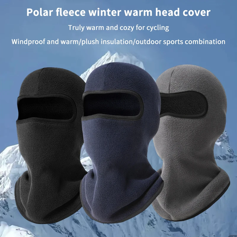 Winter Balaclava Full Face Mask， Hiking Cycling Camping Hunting Airsoft Cap Bike Head Cover Winter Men Women Ski Mask