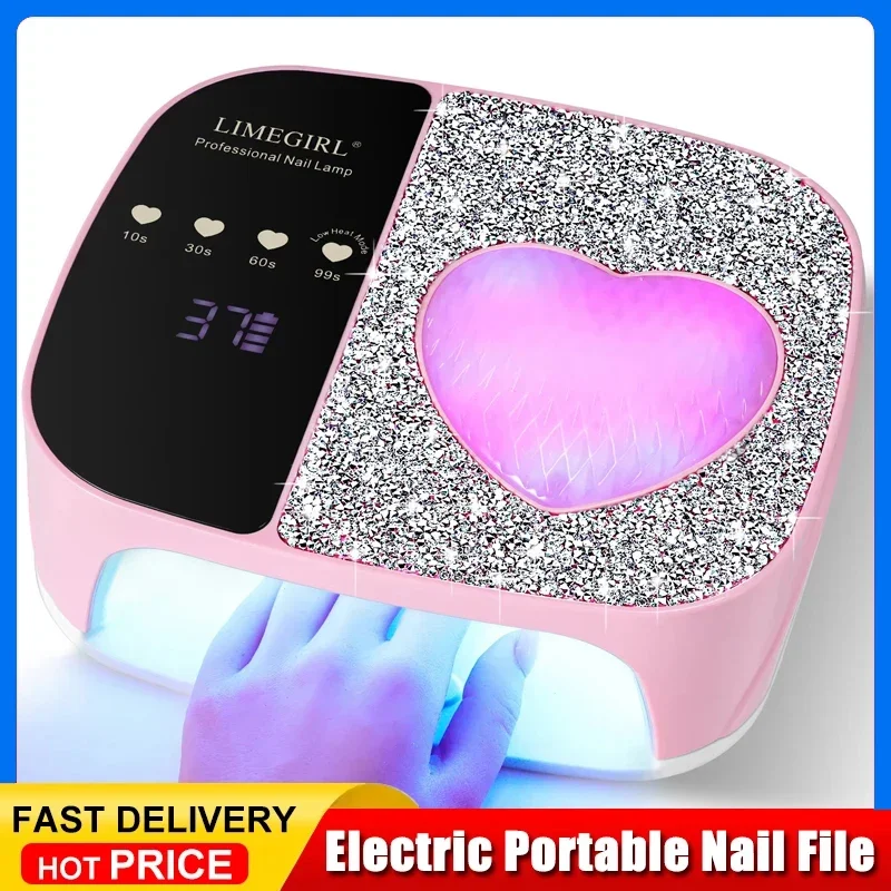 ワイヤレス UV LED ネイルランプドライヤー充電式 UV ランプ 36LED 付き爪用 UV ジェルポリッシュアクリル乾燥装置