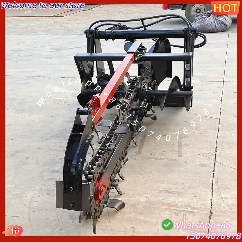 2026 Farm Machinery Single Chain Ditching Machine Powerful Output Wide Application Stable Equipment Depth Adjustable