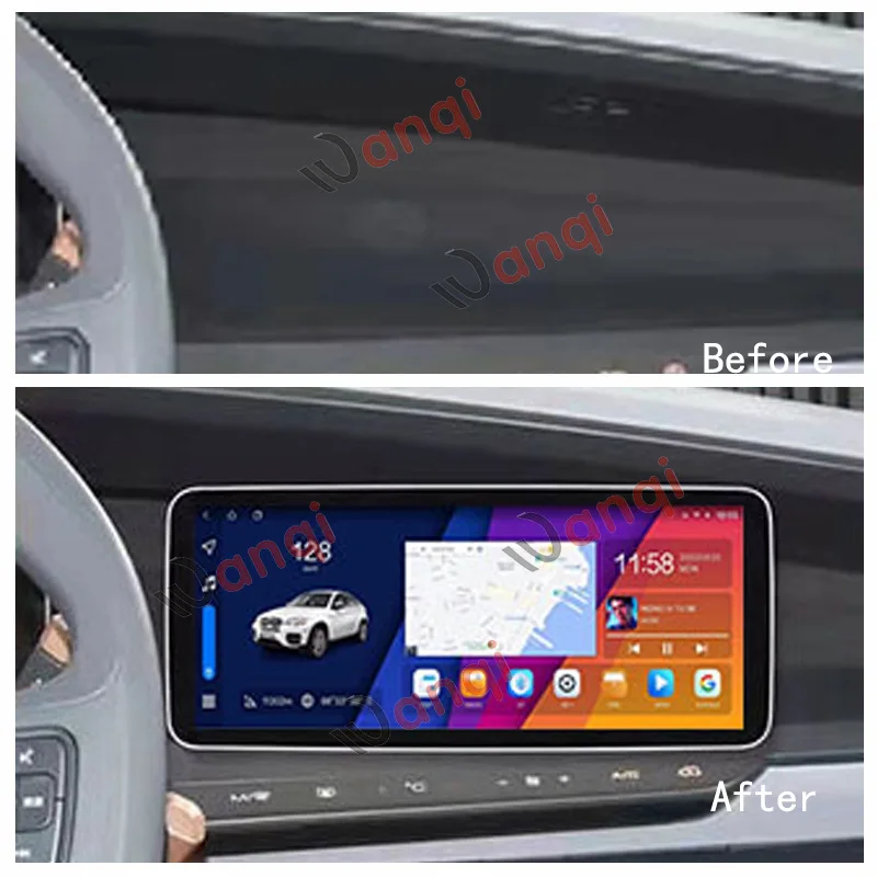 12.3 Inch IPS Capacitive Touch Android Car Stereo For Baojun E200 2018-2020 GPS Navi Radio Receiver Built-in Wireless CarPlay