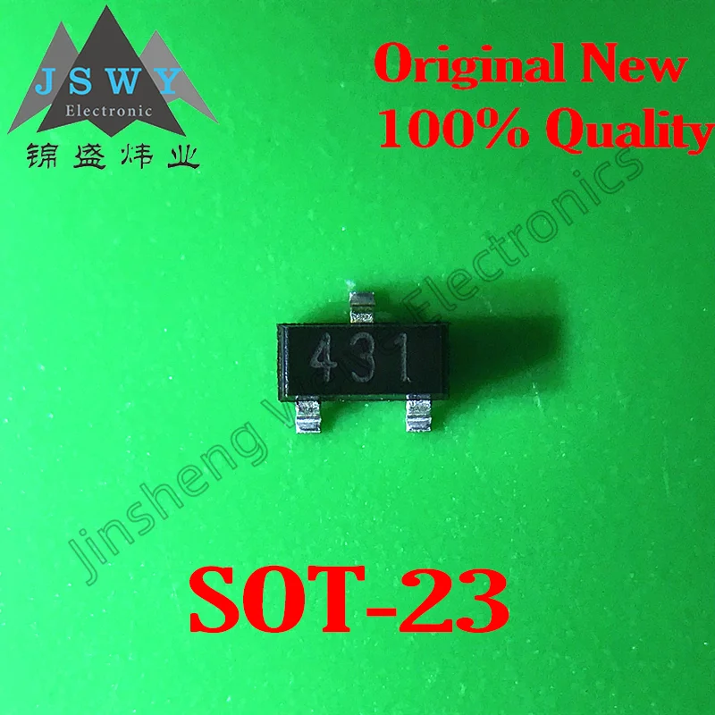

(100 pcs) TL431 SOT23-3/Adjustable precision shunt regulator chip/100% original/in stock/fast delivery