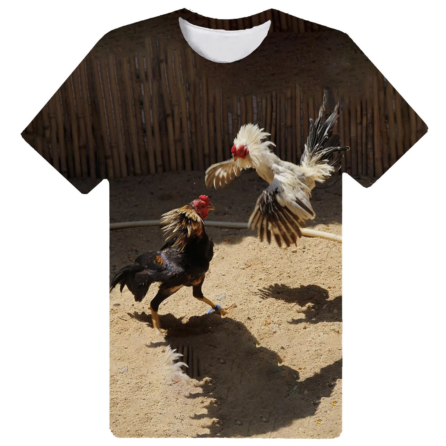 

Футболки с 3D принтом Cock Rooster Game Fowl Cockfighting для мужчин и женщин, забавная футболка большого размера в стиле Харадзюку Y2k, топы, одежда унисекс
