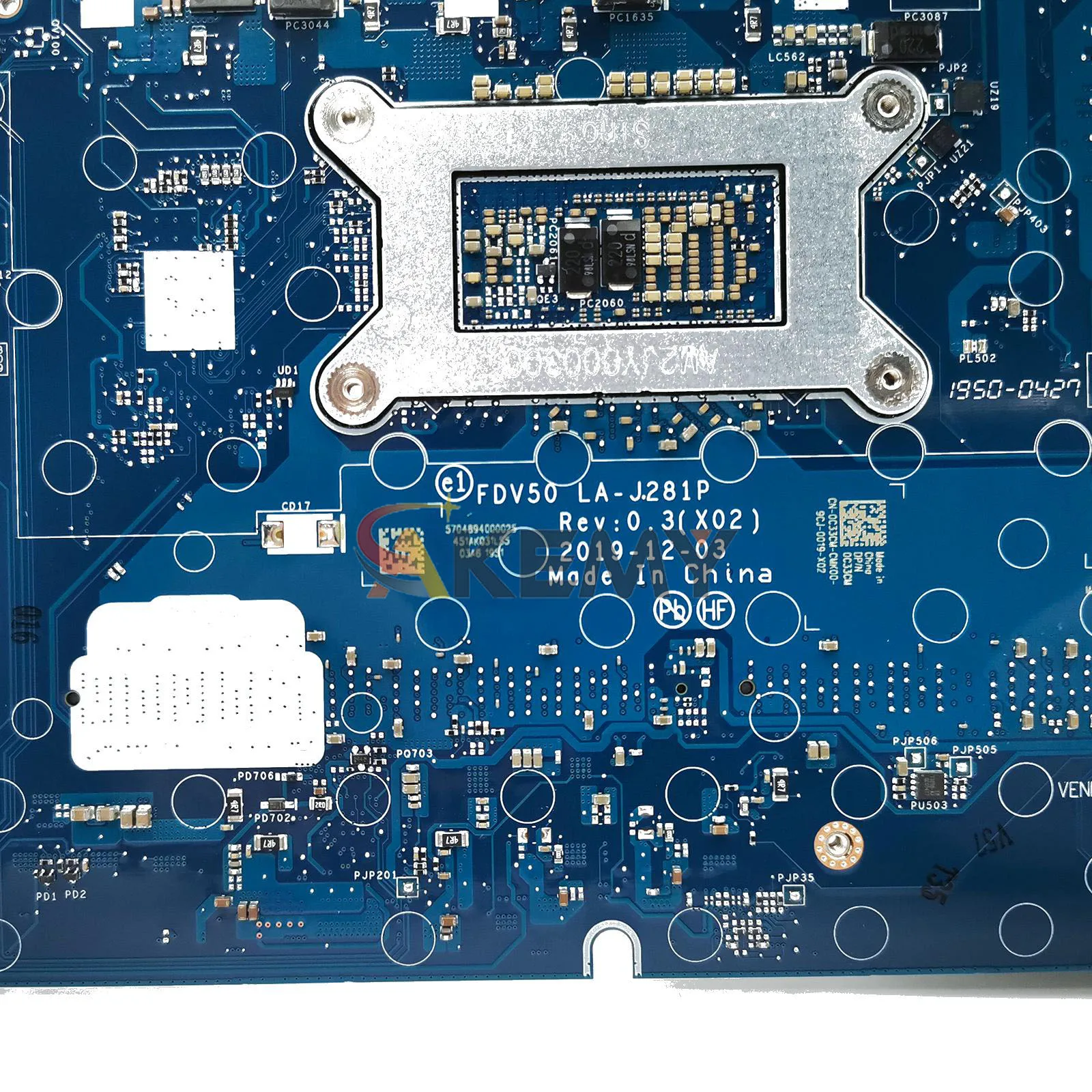 ノートパソコンのマザーボード Dell 5511 FDV50 LA-J281P I5 I7 10th CPU CN-09XKR8 CN-093YRG CN-0JK8G1 CN-0C33CM テスト済み OK