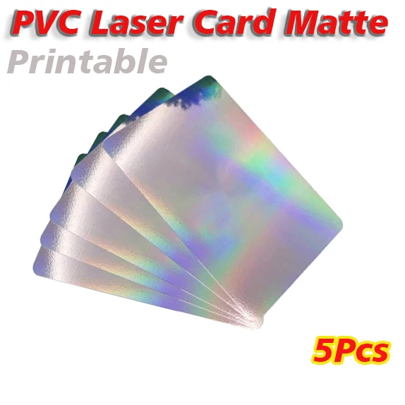 /10pcs PVC-Laser karte Matt Flash Visitenkarte Druck mit leeren Karten PVC Matt Flash Laser Visitenkarte lackierbar – Detail 1