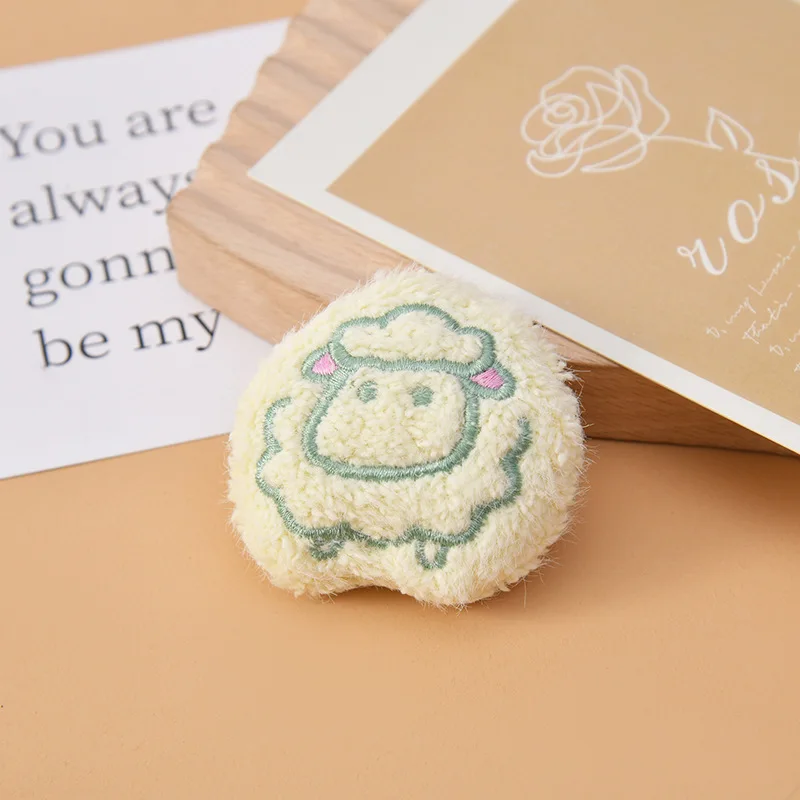 

500 шт., оптовая продажа, новая вязаная миланская бархатная маленькая ягненок, одежда «сделай сам», нечеткая брошь, брелок, кулон, аксессуары, аксессуары