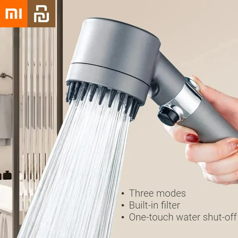 Насадка для душа Xiaomi Youpin Supercharge с фильтром, 3 режима, регулируемая массажная насадка-распылитель, ручная, большой поток воды, ванная комната, дом, новинка