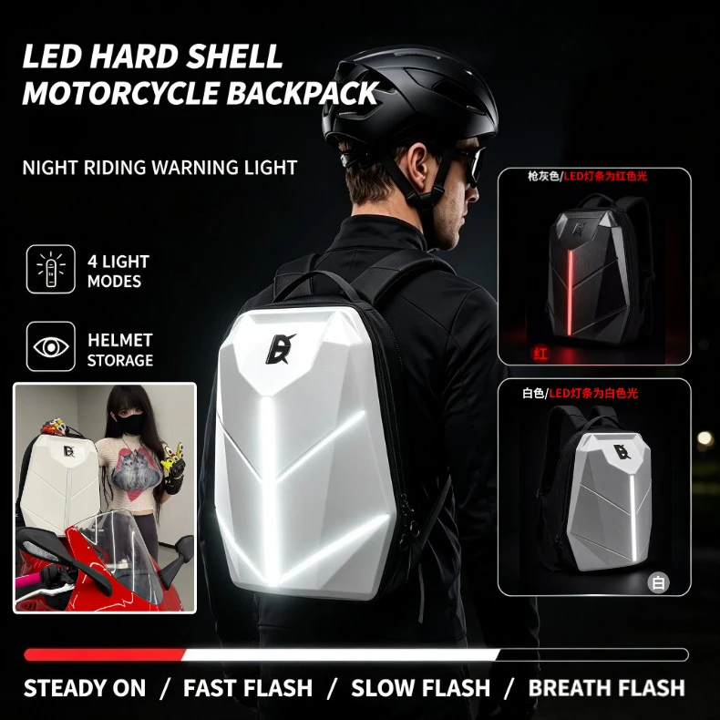 led-light-hard-shell-motorcycle-backpack-knight-locomotive-helmet-bag-night-warning-light-travel-riding-backpack-for-men-women
