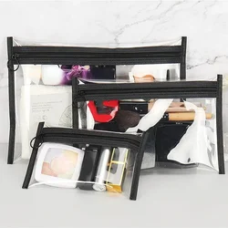 PVC Transparent Makeup Bag Women Cosmetic Bags Toiletry Wash Bag Travel Cosmetic Organizer Kids Coin Purse Coin Pouch Card Bag