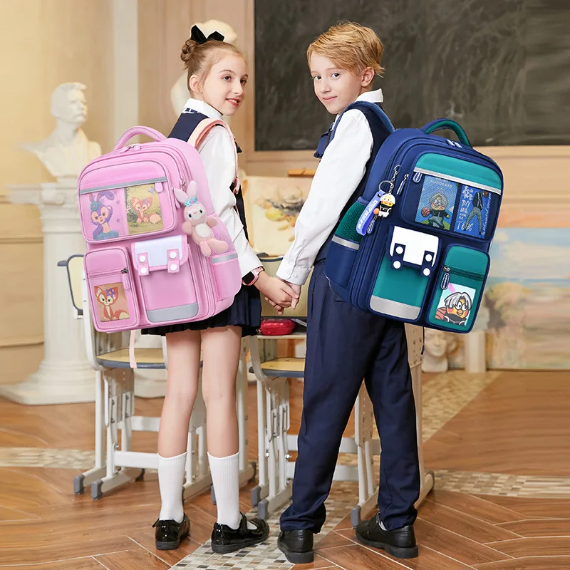 Primary School Backpack  Three-dimensional Large Capacity  Junior High School Boys and Girls Backpack  School Backpack