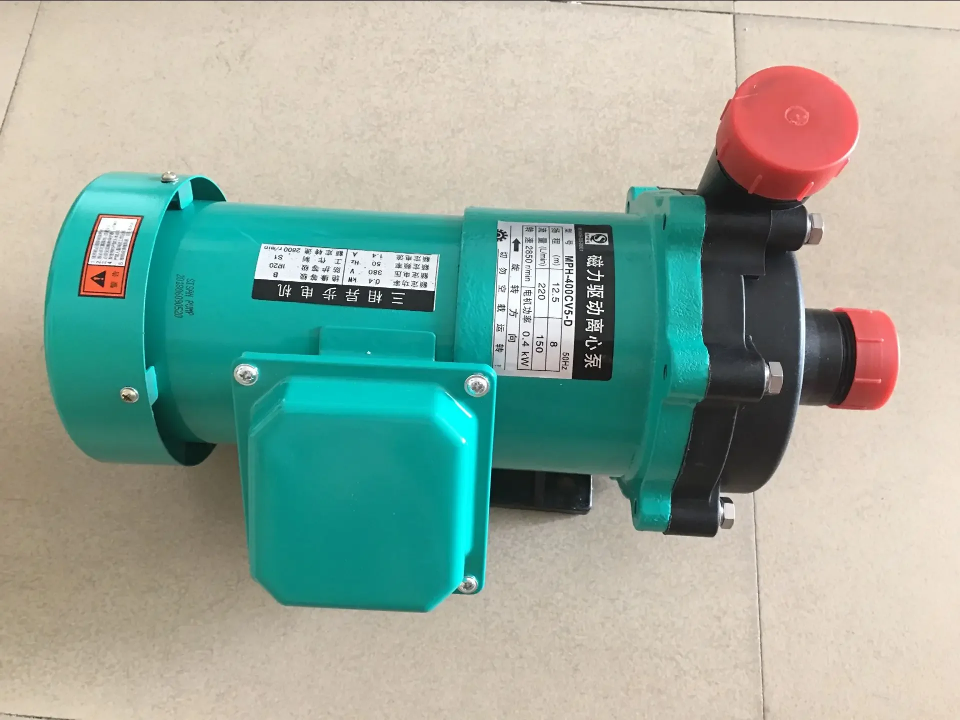 Pompa magnetica MPH-400CV5 pompa chimica resistente alla corrosione 0,4KW