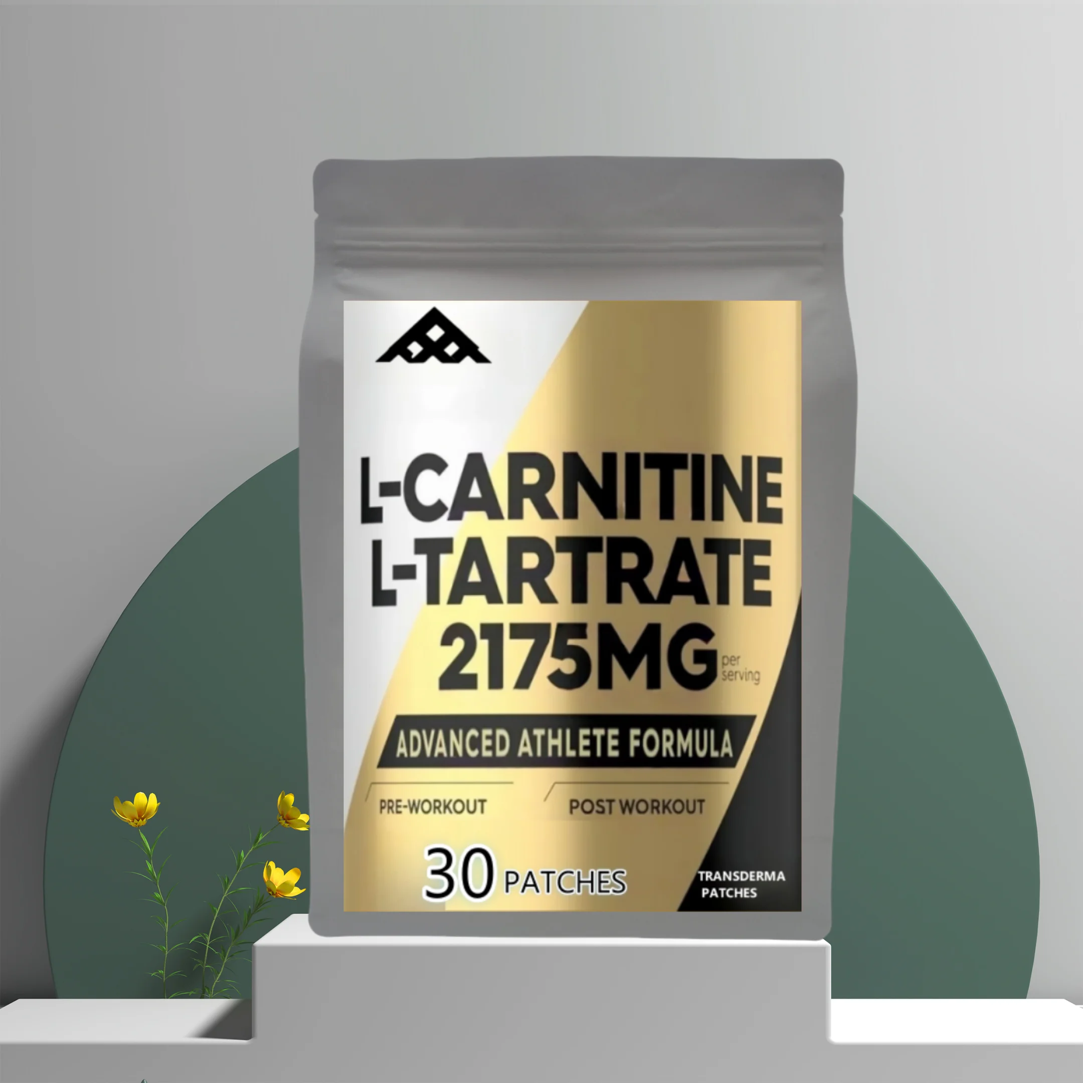 30 Patches L Carnitine Tartrate Transdermal Patches For Energy Boost Natural Energy, Support Metabolism & Fatigue