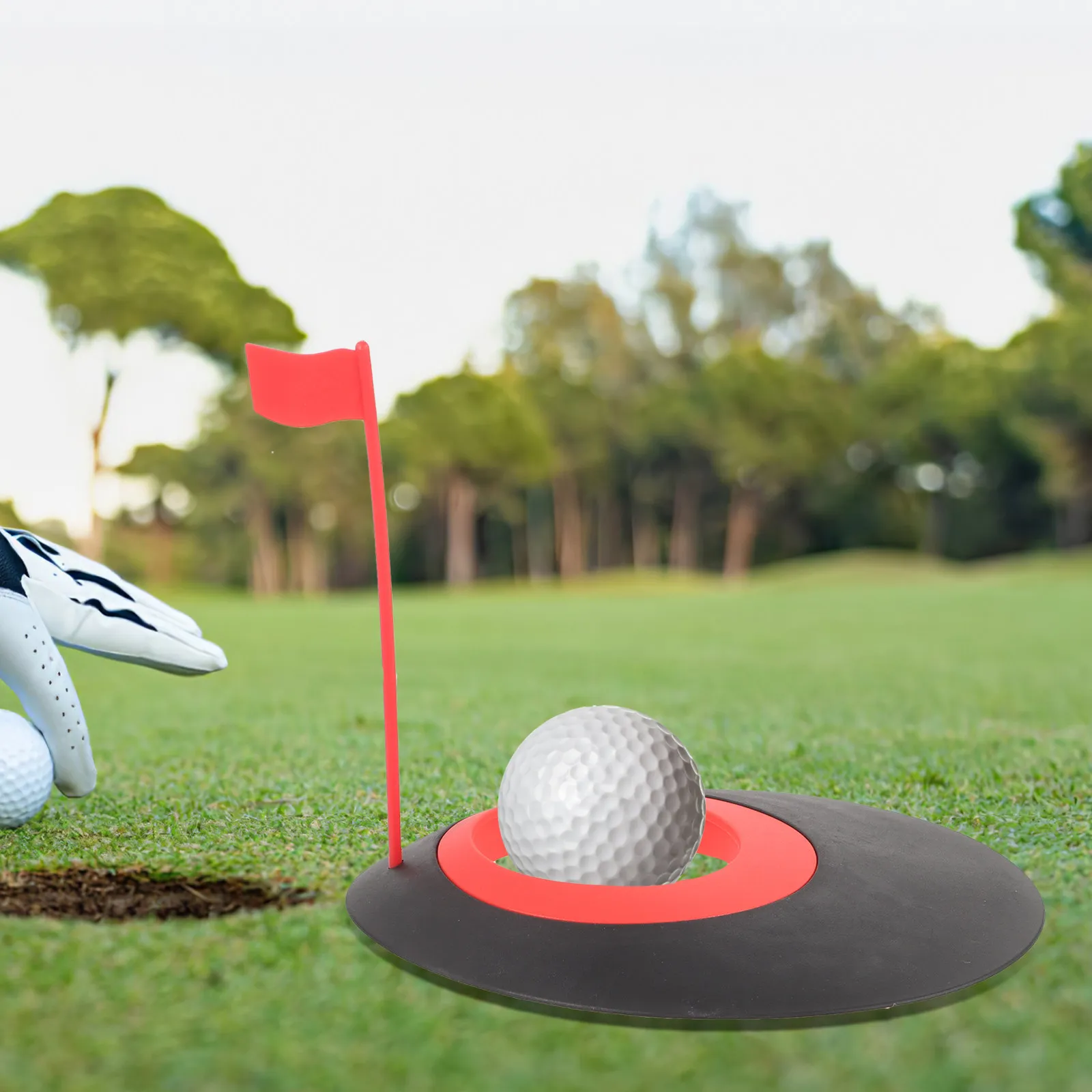 

Набор для тренировки паттинга: утолщенная чаша для гольфа с флагом для домашних тренировок, аксессуары для гольфа